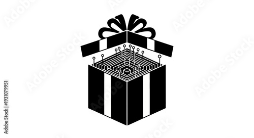Unwrapping a digital enigma: a complex circuit board surprise inside an open gift box