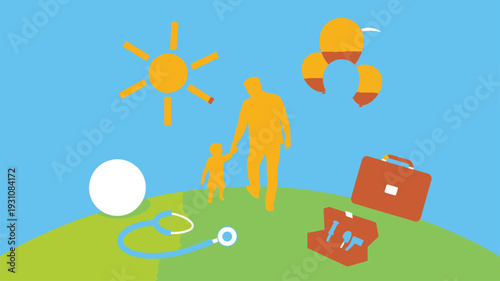 Father child family health future