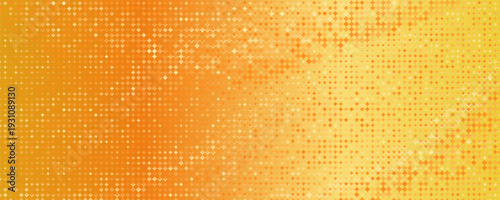 Gold disco party pattern. Yellow square sequin mosaic texture background. Abstract golden shining glitter halftone wallpaper. Pop up comic sparkling glitter backdrop. Retro vector design templatePrint