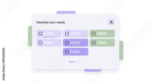 Modern Digital Interface for User Needs Description and Option Selection