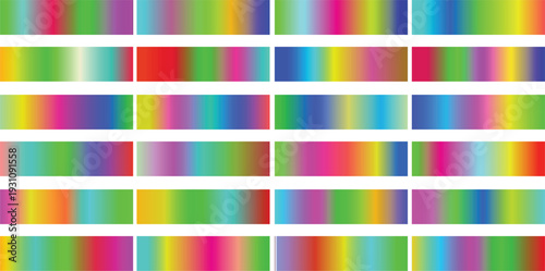 Vector collection gradients, chrome gradient set,set colour gradients metallic gradients set, Gradients vibrant color big set swatches background Free Vector.2.eps8