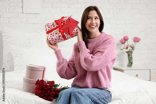 Beautiful young woman with ...