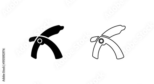 Martial arts belt and black belt rank symbol illustration Vector