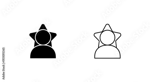 Star rating icons for user reviews and feedback system Vector