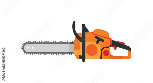 Orange Chainsaw Tool.