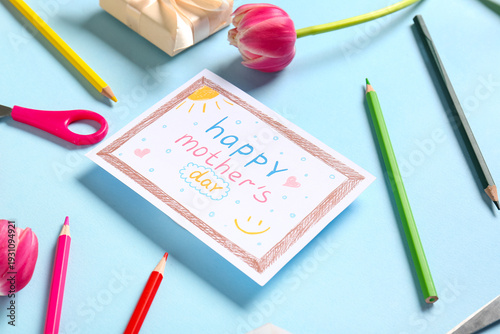 Card with text HAPPY MOTHER...
