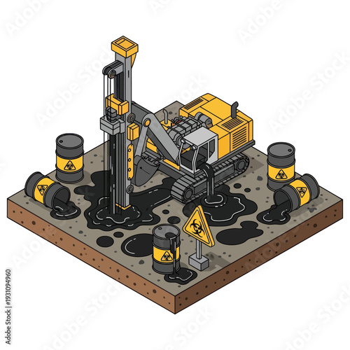 Oil Rig Extraction Equipment Hazardous Waste.