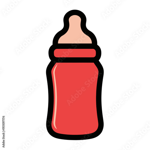 Baby Bottle Icon - Simple Vector Illustration