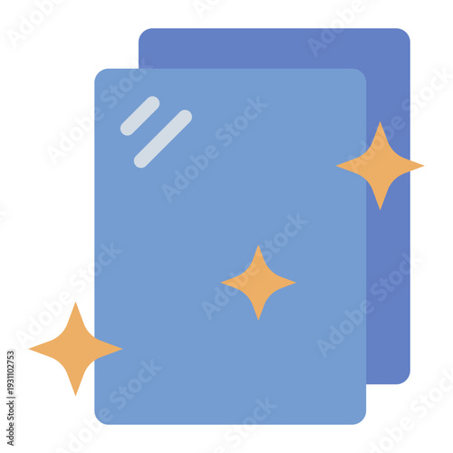 glass flat icon. transparent solid. silica structure. brittle material