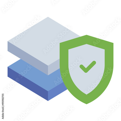 material durability flat icon. wear resistance. long term performance. Engineering