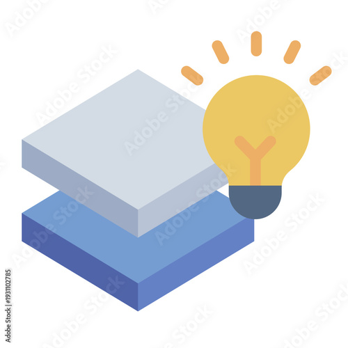 material innovation flat icon. advanced research. new technology. Engineering