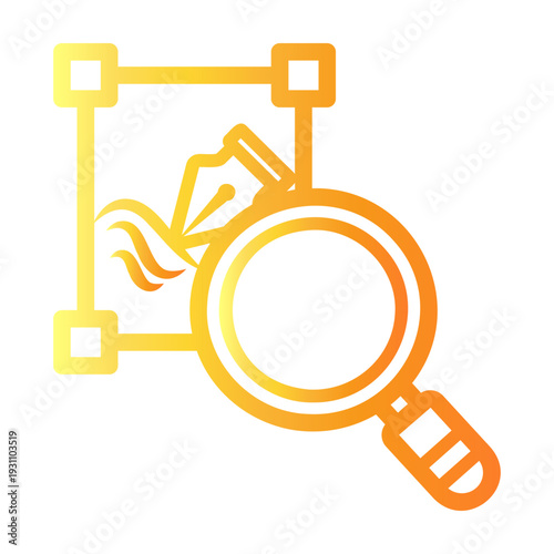 design Line Gradient Icon