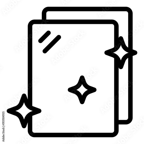 glass outline icon. transparent solid. silica structure. brittle material