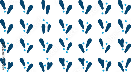 Paws Set of 24 Footprint Icons Vector tracks