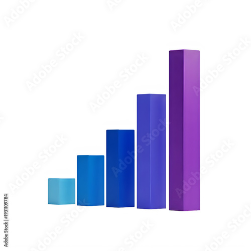 Colorful bar chart graphic showing growth trend isolated on transparent background Free Download Colorful bar chart graphic showing growth trend isolated on transparent background - GFXLoad