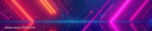 Vibrant neon geometric shapes, ultraviolet gradient , colors, memphis, rave
