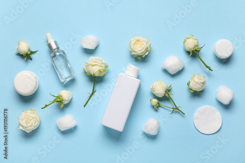 Composition with white rose...
