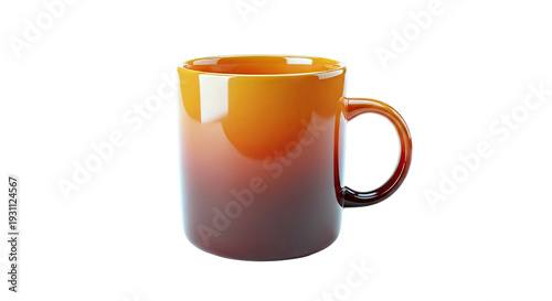 Orange and Red Gradient Ceramic Mug