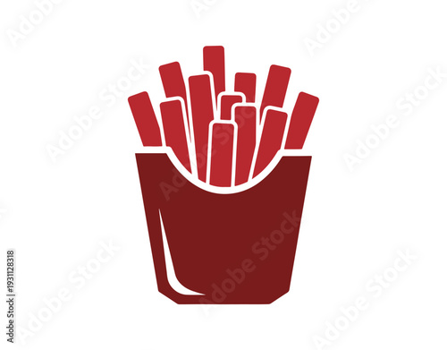 Pictogram Icon Fries for creative graphic design use

