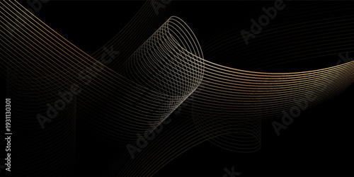 Black and Gold Premium Background. Creative Flyer Premium Luxury Template. Cool Anniversary Card. Grand Celebration Banner for Wedding and Engagement. Premium Thank You Design. Event Conference Post.