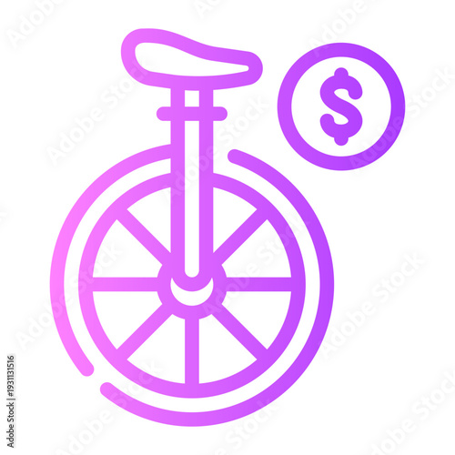 money gradient icon