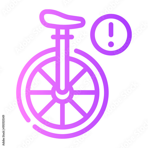 warning gradient icon