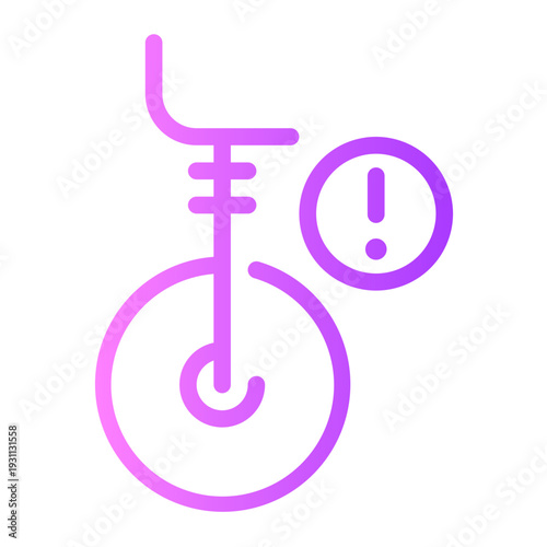 warning gradient icon