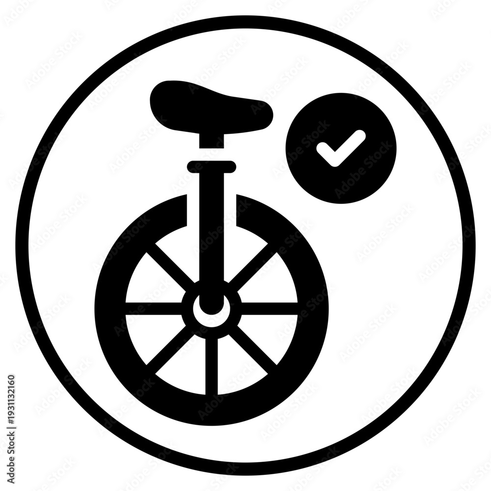 Fototapeta premium check glyph icon