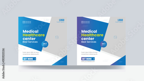 Doctor social media post instagram banner design template