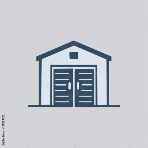 倉庫施設を表す建物アイコン