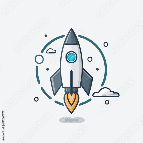 成長・スタートアップを示すロケットアイコン