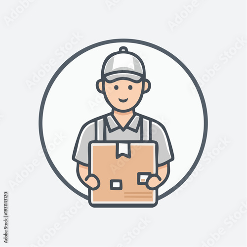 配送スタッフの人物アイコン