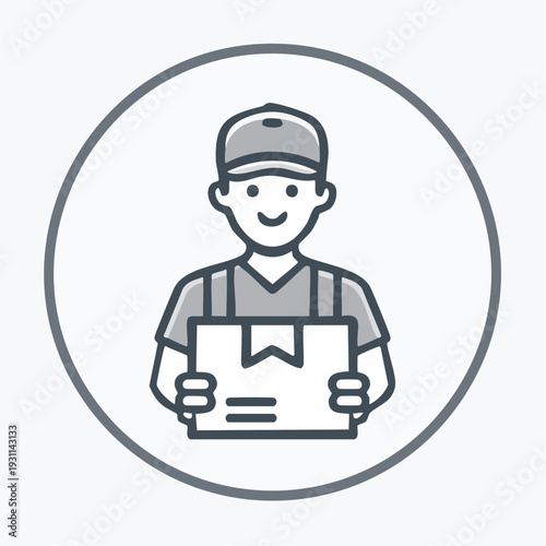 配送スタッフの人物アイコン