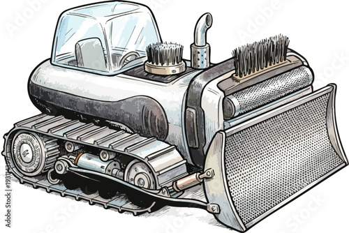 Bulldozer Heavy Machinery Construction Equipment.