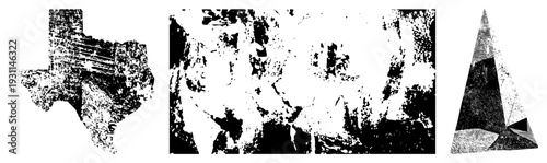 Texas with distressed texture, grunge map design, rugged terrain graphic, vector silhouette, geographic marker, map, abstract cartography.