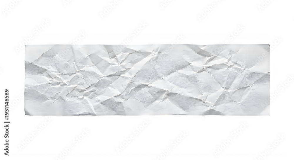 Naklejka premium Crumpled white paper texture background