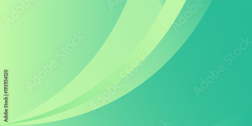Abstract green gradient background with smooth curved layers and soft flowing shapes, modern minimal design for nature, business, and technology themes.