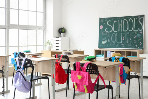 Interior of classroom with ...