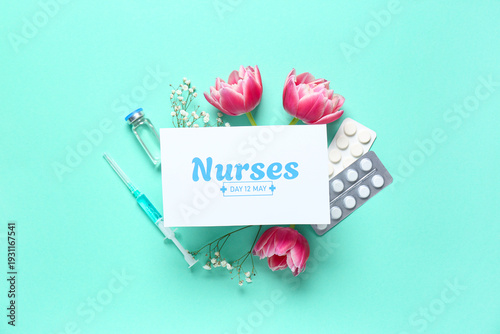 Greeting card with pills, s...