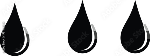 Water droplet silhouette vector illustration, hydration, moisture, clean water, environment, nature, fluid design, eco concept, purity, sustainability, freshness