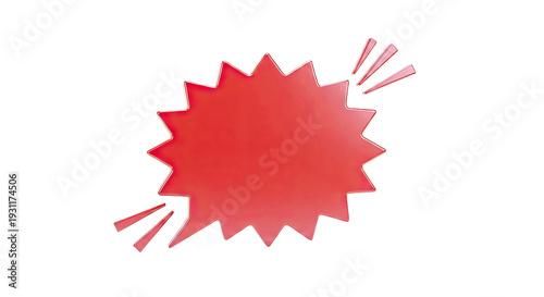 Red Starburst Label