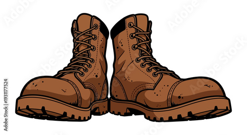 Brown Work Boots