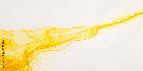 Abstract colorful orange background featuring smooth waves and flowing light patterns with artistic blue smoke swirls in a creative vector design