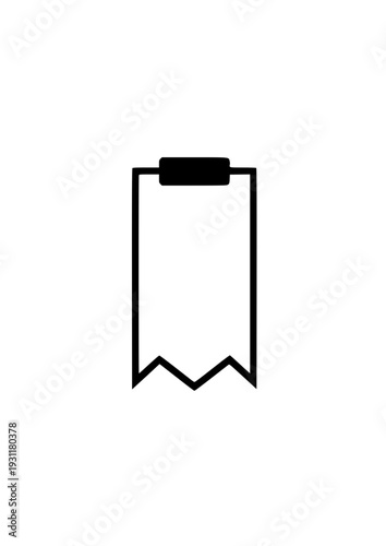 Minimalist Black Ribbon Tag Icon — Labeling, Identity & the Quiet Power of Marking, Naming, and Belonging