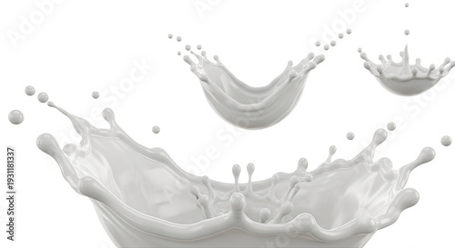 Milk Splash and Drops