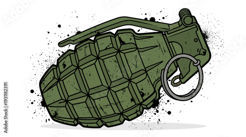 Hand Grenade Illustration