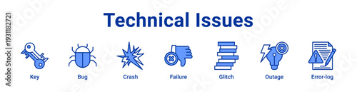Technical Issues icon Banner and collection
