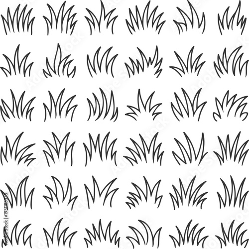 Dense Grass Pattern Texture
