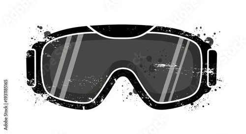 Grunge VR Goggles with Splatter Effect