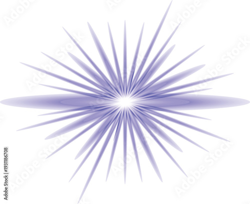 Purple Starburst Light Effect
